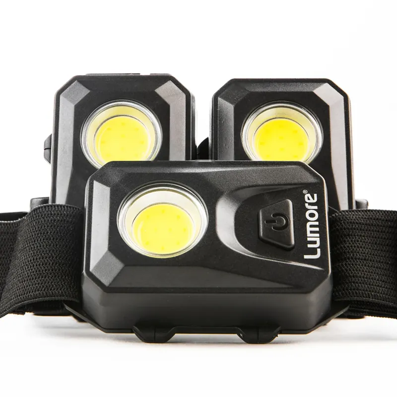 Lumore 150 Lm Black LED COB Head Lamp AAA Battery