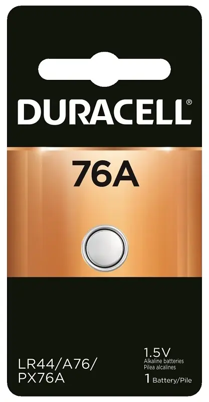 Duracell Alkaline 76A 1.5 V 110 MAh Battery PX76 1 Pk