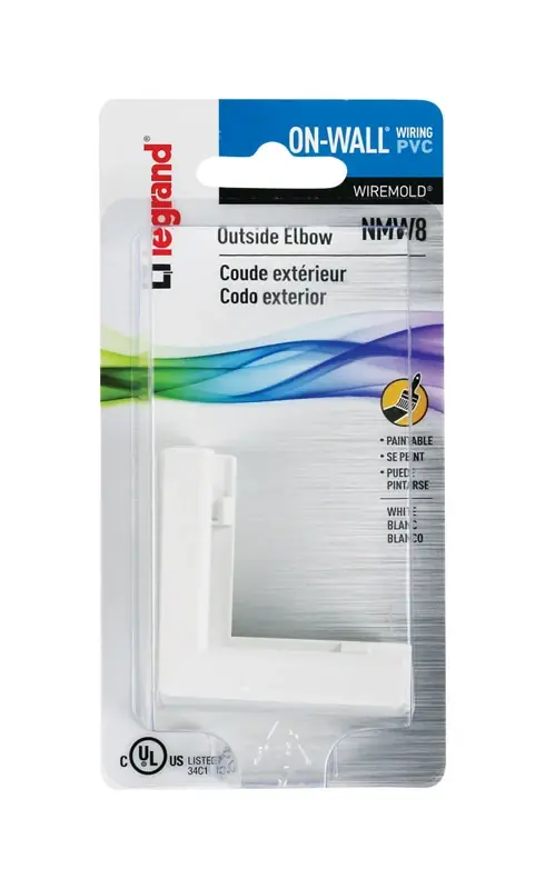 Legrand On-Wall Outside Elbow 1 Pk