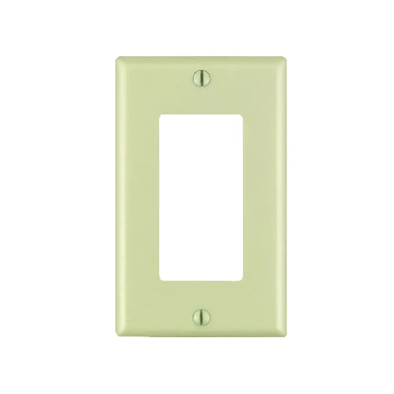 Leviton Decora Ivory 1 Gang Thermoset Plastic Decorator Wall Plate 10 Pk