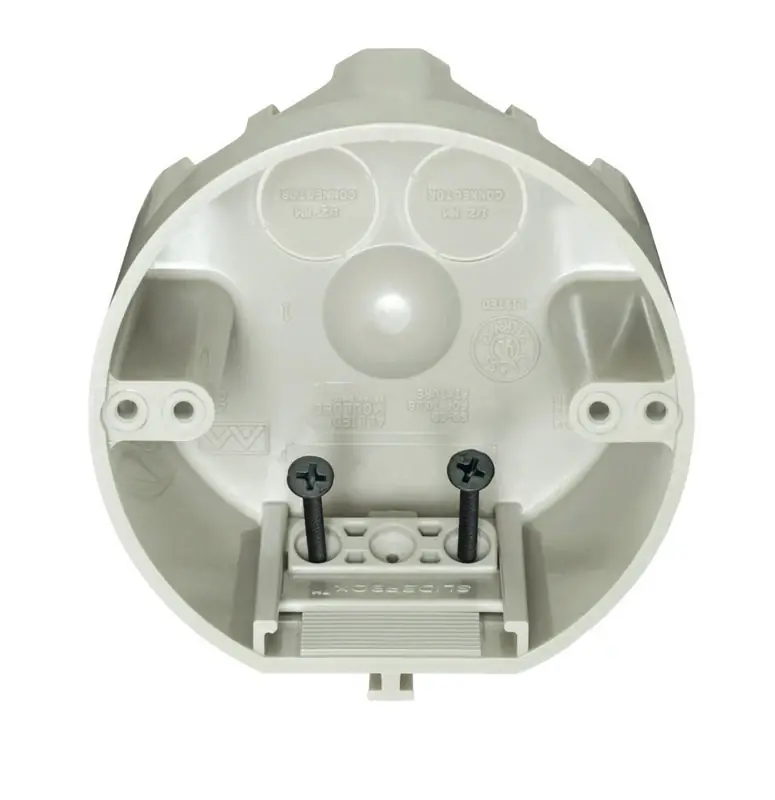 Sliderbox 25 Cu In Round Polycarbonate 4 Gang Junction Box Beige