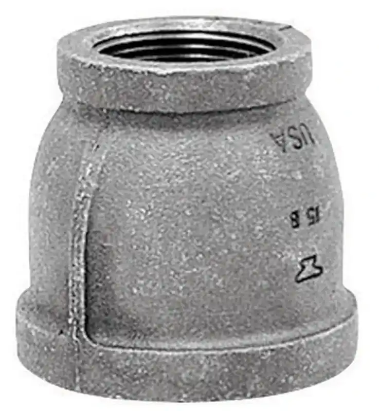 Black Pipe Reducing Coupling, 2 X 1-1/4 In.