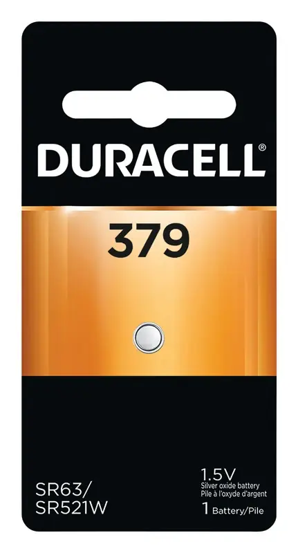Duracell Silver Oxide 379 1.5 V 16 MAh Electronic/Watch Battery 1 Pk
