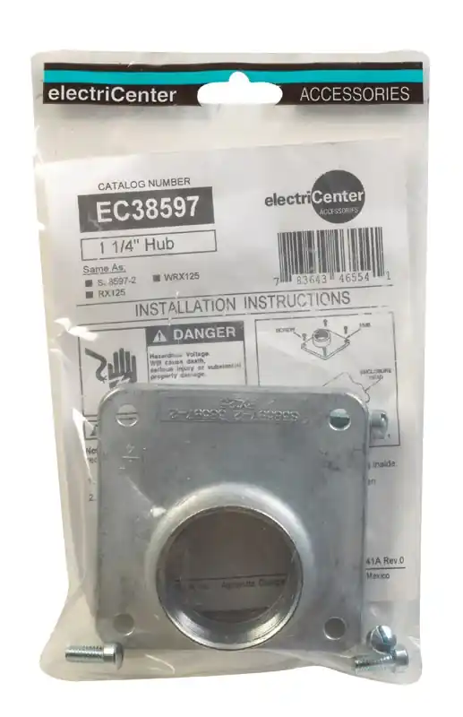 Ec38597 Meter Socket Hub 1.25 Inch For Single Position Use