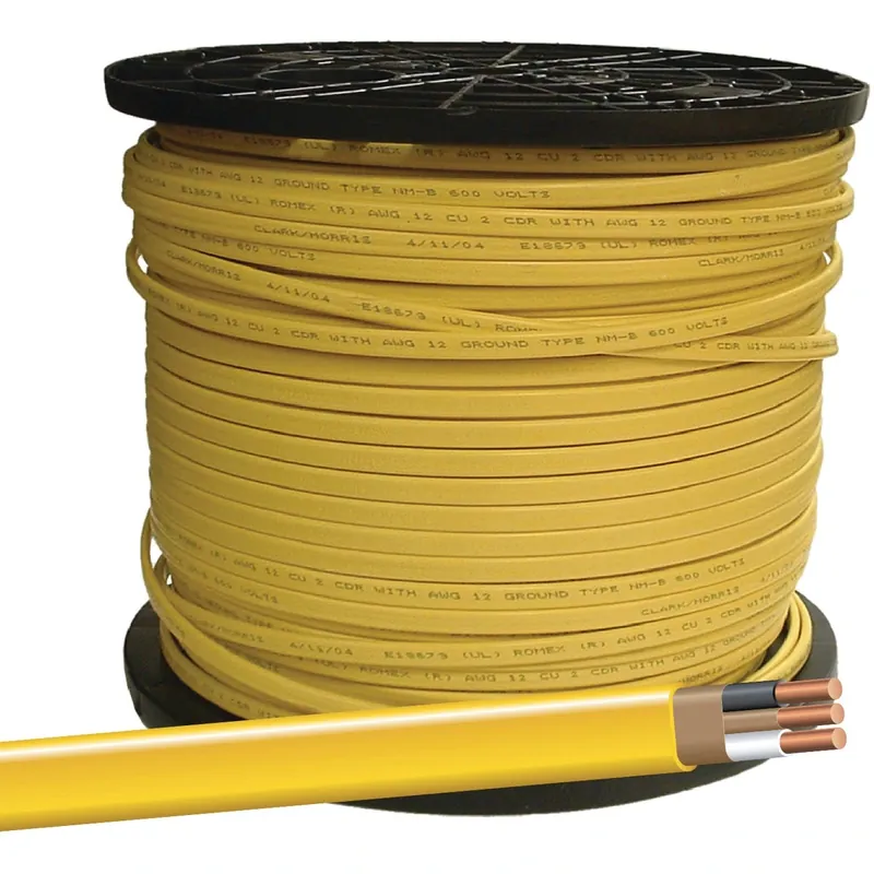 Non-Metallic Romex Sheathed Cable With Ground, 12/2, 400 Ft.