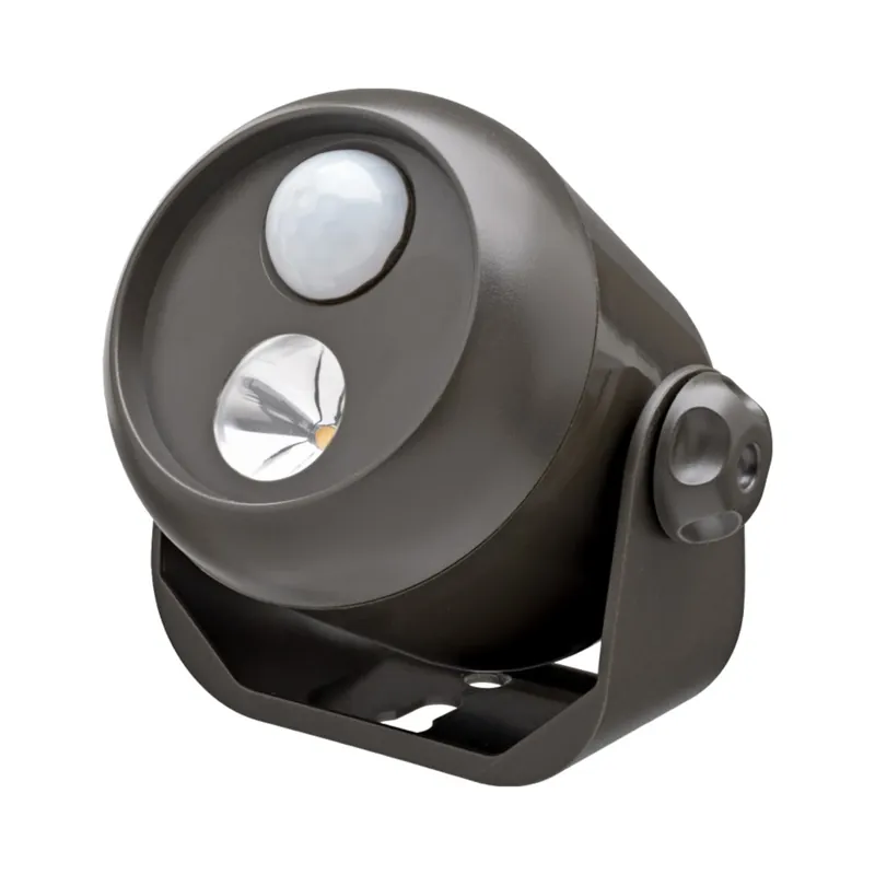 LED Mini Spot Light, Motion & Light Sensing, 80 Lumens, Brown