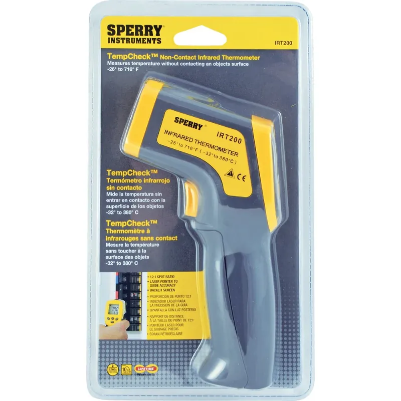 Infrared Thermometer, Gun-Grip Style