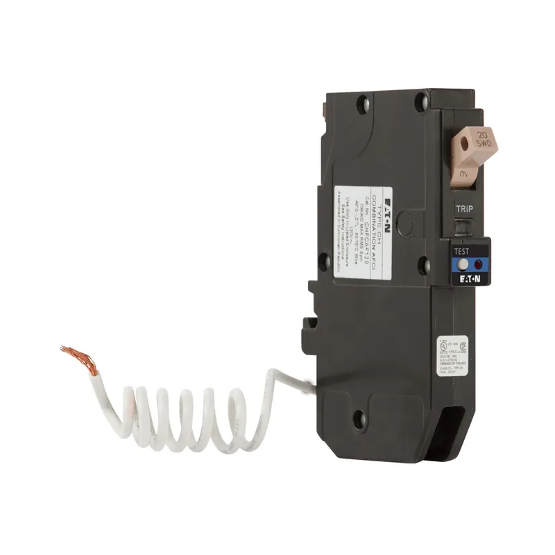 Cutler-hammer 20 Amp Arc Fault Single Pole Circuit Breaker Type Ch