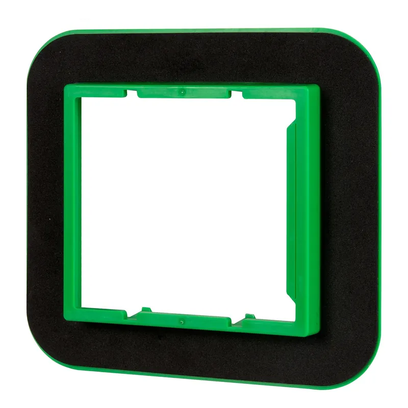 Draft Seal Kit 6 In. Rectangle Pvc Black/green For Non-metallic Boxes