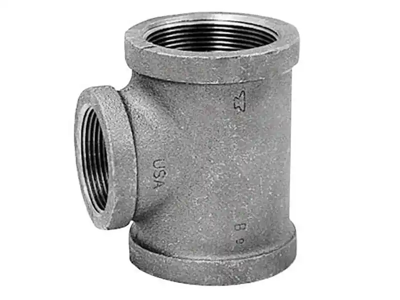 1 In. Fpt X 3/4 In. D Fpt Black Malleable Iron Reducing Tee