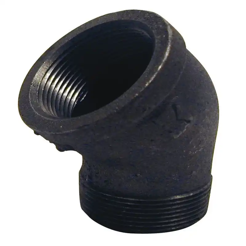 BK Products 1/4 In. FPT X 1/4 In. Dia. MPT Black Malleable Iron Street Elbow