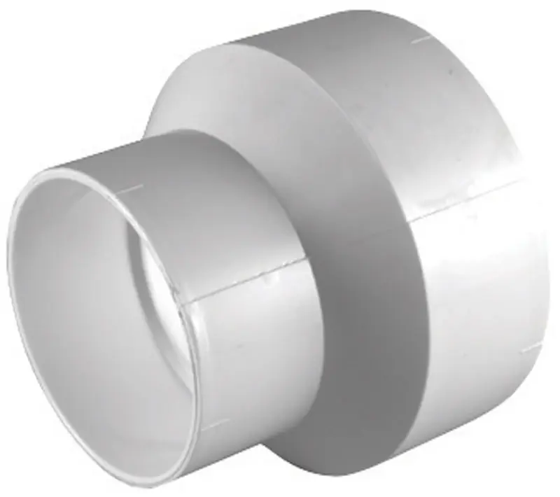 Charlotte Pipe Schedule 30 3 In. Hub X 2 In. D Hub PVC Reducing Coupling 1 Pk