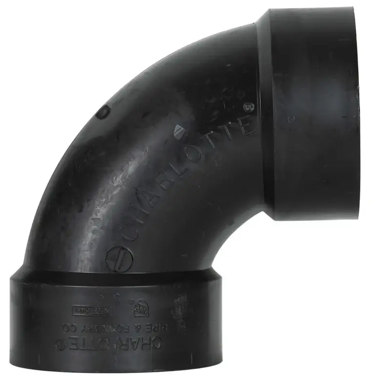 ABS/DWV 90-Degree Pipe Elbow, 3 In.