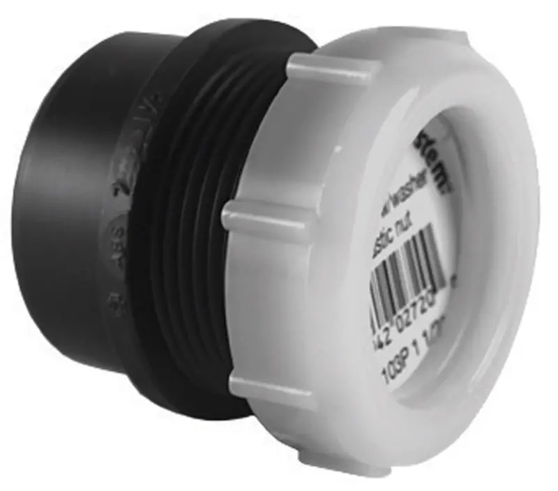 1-1/2 In. Spg X Tubular Black Abs Waste Adapter