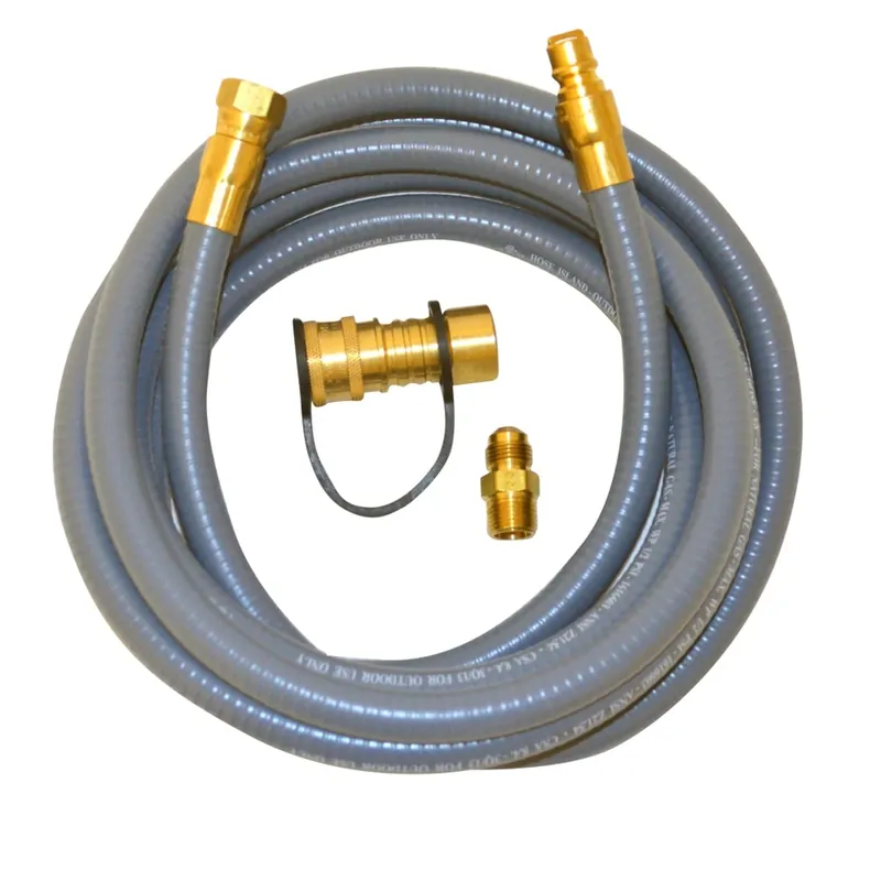 12 Ft. 3/8 In. Thermoplastic Natural/propane Gas Patio Hose Assembly