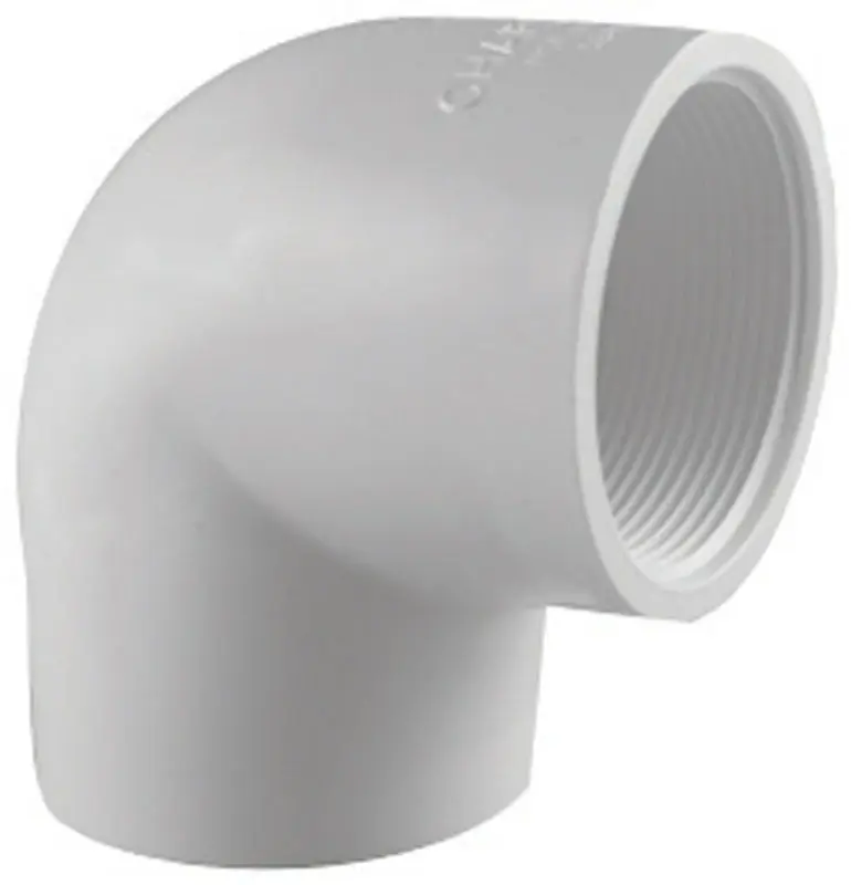 Charlotte Pipe Schedule 40 2 In. Slip X 2 In. D FPT PVC Elbow 1 Pk