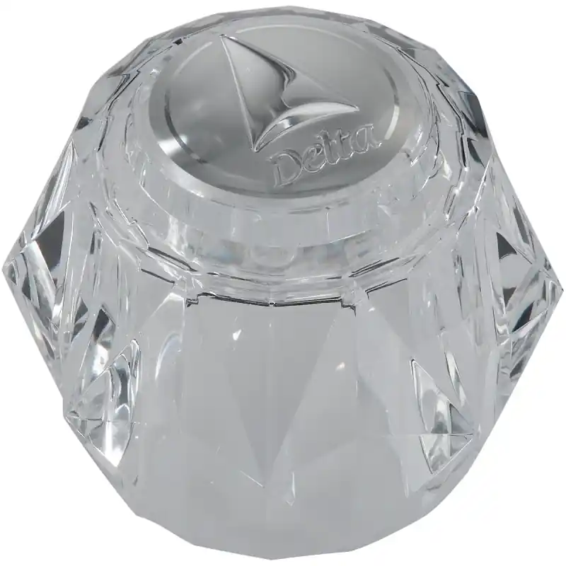 Acrylic Single Knob Clear Faucet Handle - Model Rp2392 - Durable Plastic Construction