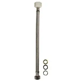 Fluidmaster Universal 12-in Braided Stainless Steel Toilet Supply Line B4t12u-2