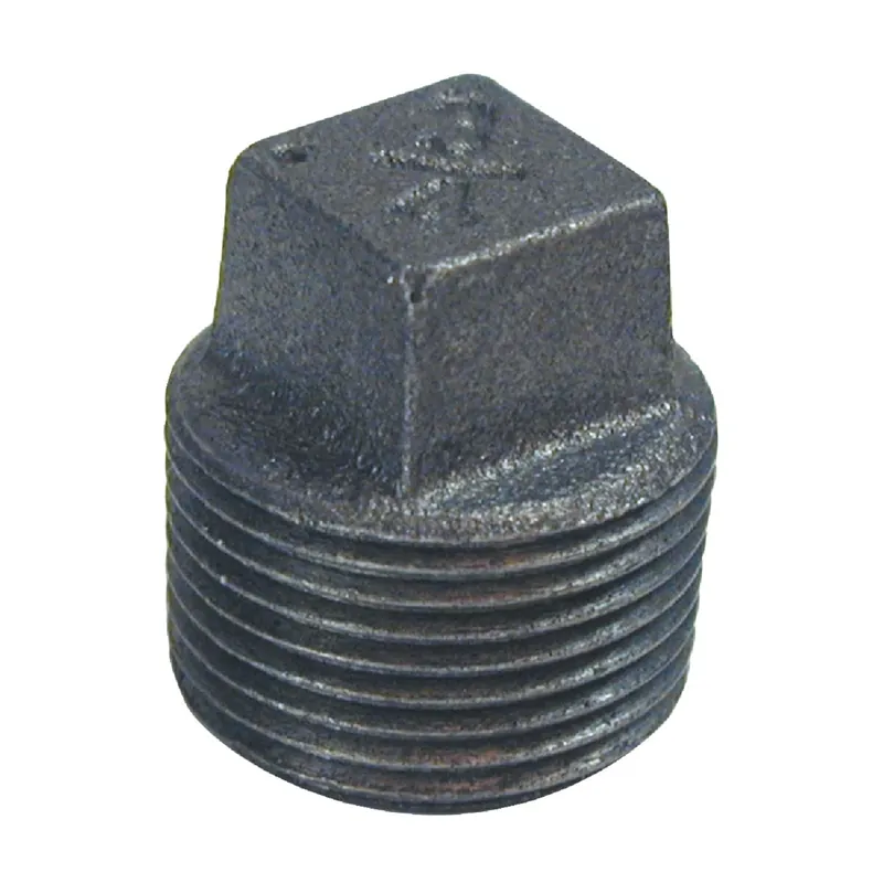 1/8 Inch Malleable Black Iron Pipe Plug - Male Connection, Quality Tested