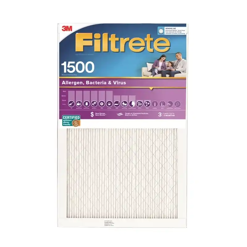 Filtrete 25 In. W X 25 In. H X 1 In. 1500 MPR Pleated Air Filter 1 Pk