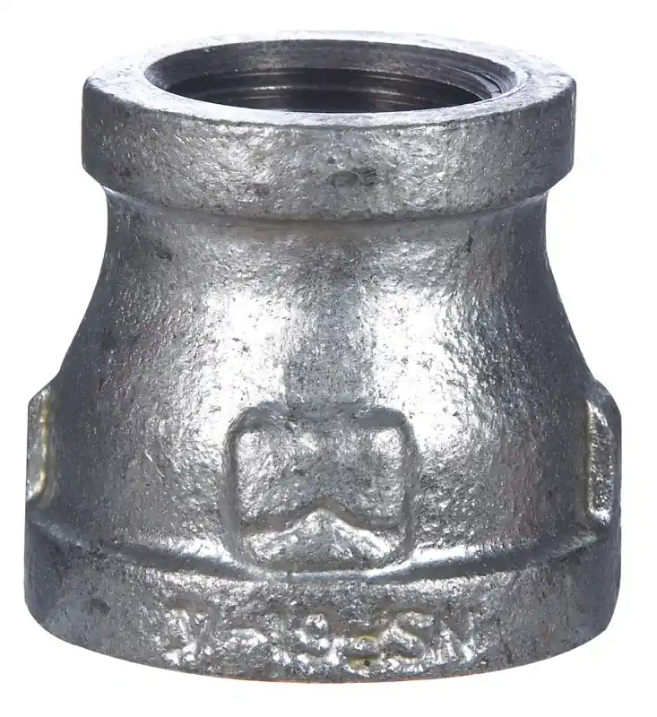 Bk Products 3/4 In. Fpt X 1/4 In. Fpt Galvanized Malleable Iron Reducing Coupling