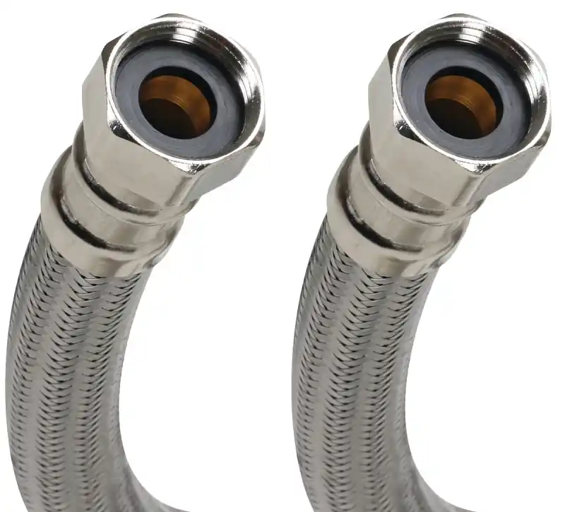 3/4 In. Fip X 3/4 In. D Fip 18 In. Stainless Steel Water Heater Supply Line