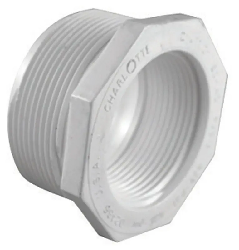 Charlotte Pipe Schedule 40 1-1/4 In. MPT X 1/2 In. D FPT PVC Reducing Bushing 1 Pk