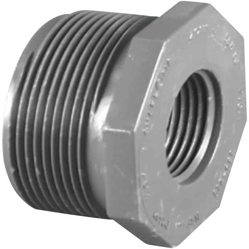 Charlotte Pipe Schedule 80 1 In. MPT X 3/4 In. D FPT PVC Reducing Bushing 1 Pk