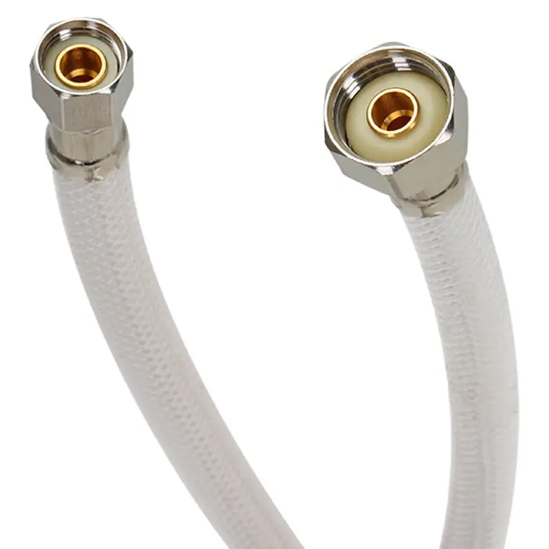 20 In. Pvc Faucet Supply Line With Braided Stainless Steel Wire