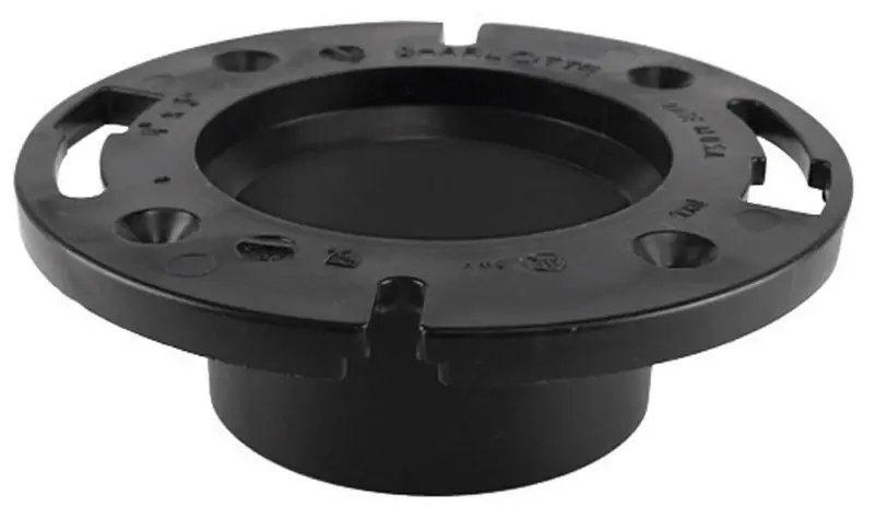3 In. Hub/inside 4 In. Abs Open Toilet Flange With Plastic Ring