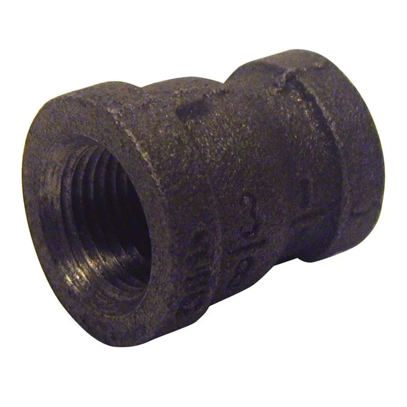 1-1/4 In. X 3/4 In. Black Malleable Iron Fpt X Fpt Reducing Coupling - Case Of 5