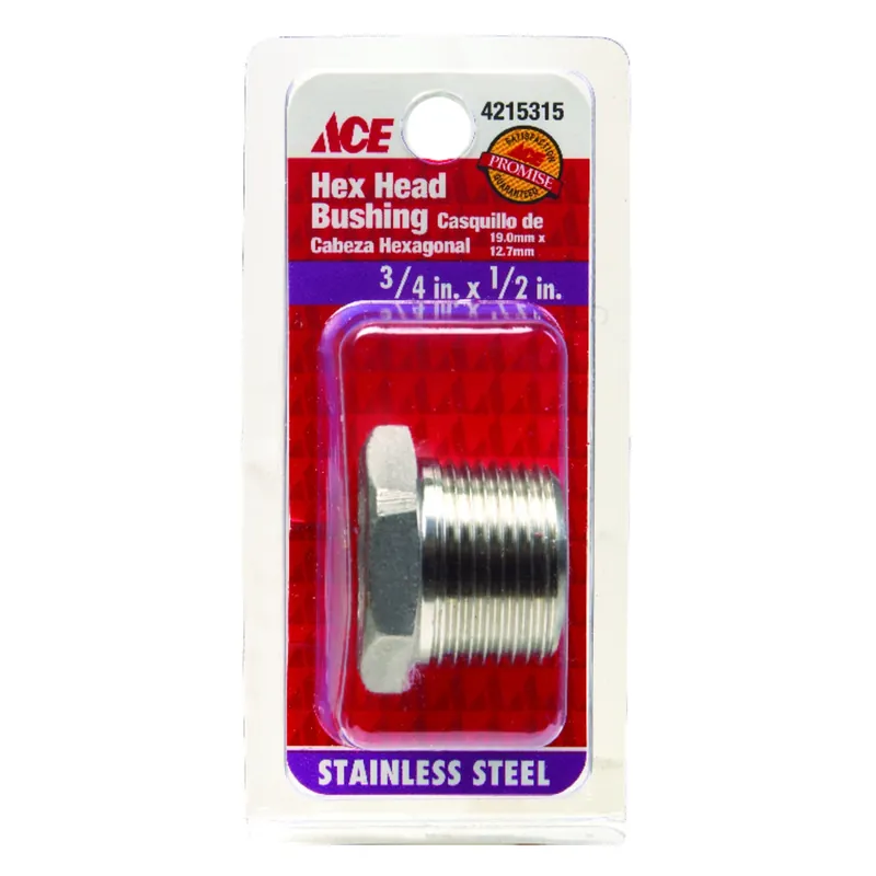 3/4 In. Mpt X 1/2 In. Fpt Stainless Steel Hex Bushing