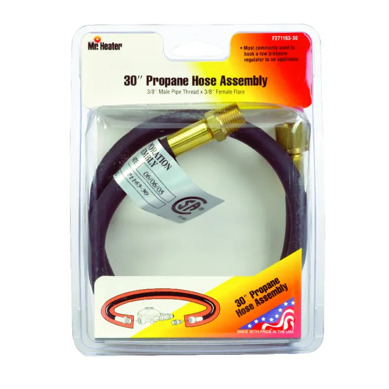 3/8 In. Dia. X 3/8 In. Dia. X 30 In. L Brass/plastic Hose Assembly