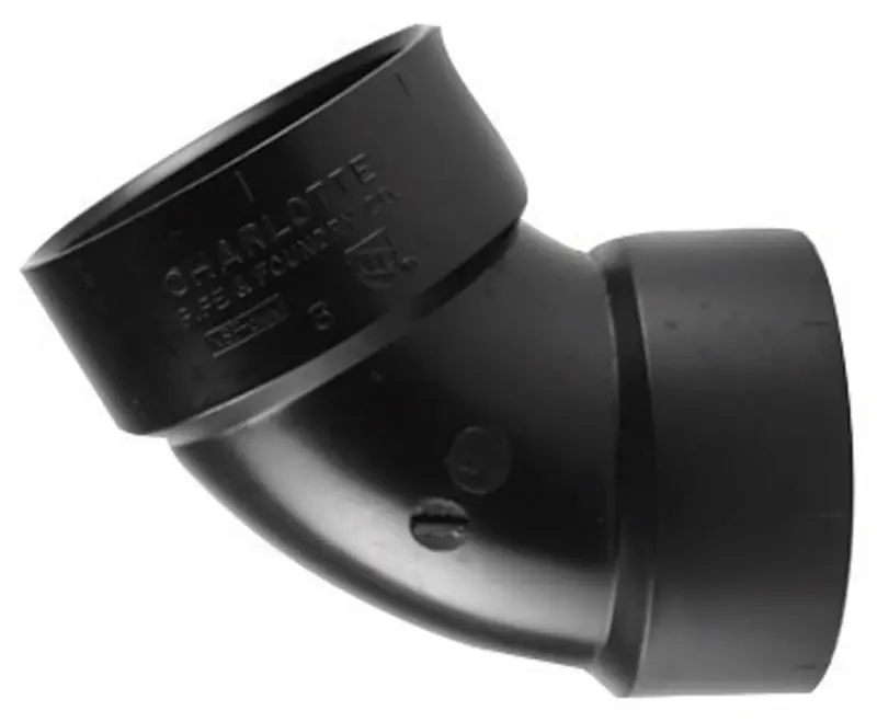ABS/DWV 60-Degree Ell, 1-1/2 In.