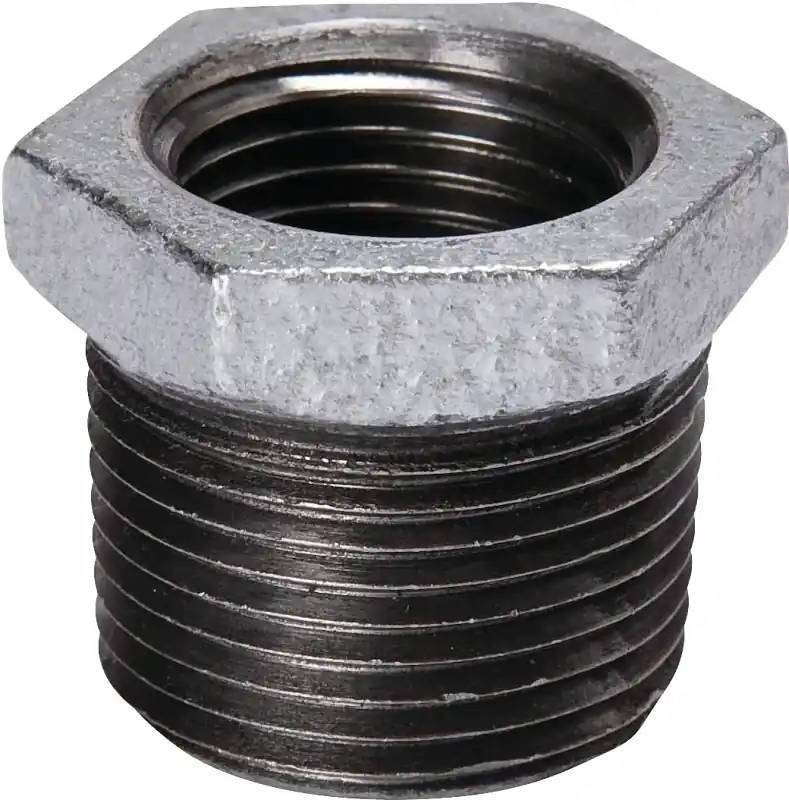 3 In. Mpt X 2 In. Fpt Galvanized Malleable Iron Hex Bushing