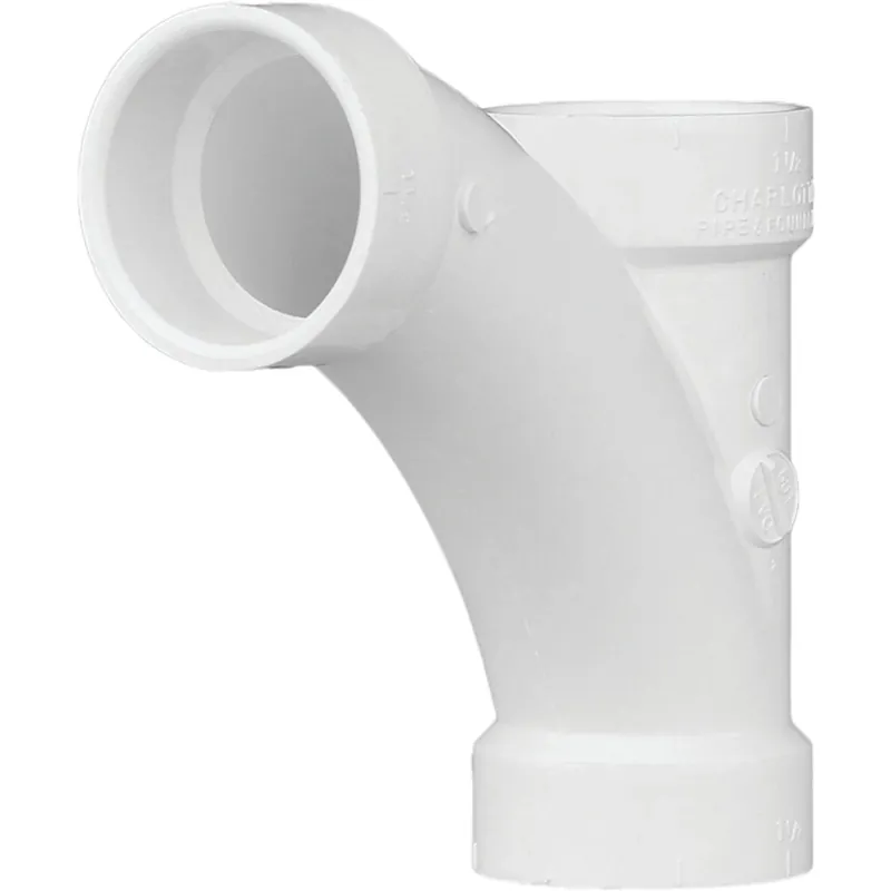 Charlotte Pipe Schedule 40 1-1/2 In. Hub X 1-1/2 In. D Hub PVC Long Turn Wye 1 Pk