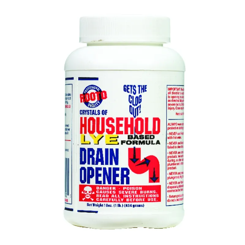 Lye Crystal Drain Opener, 1 Lb.