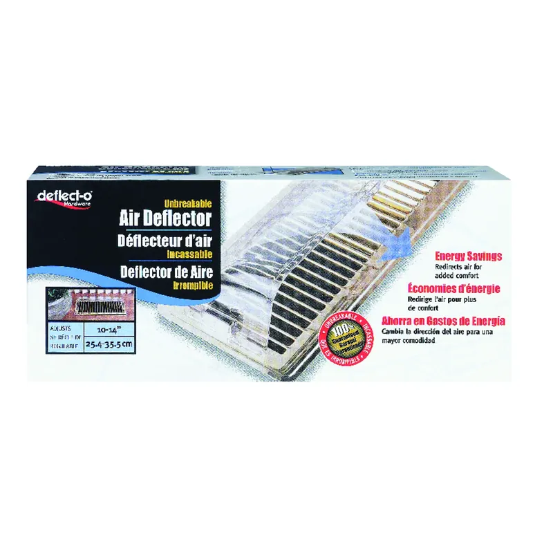 3 In. H X 14 In. W 1-way Gold Plastic Air Deflector Model 50