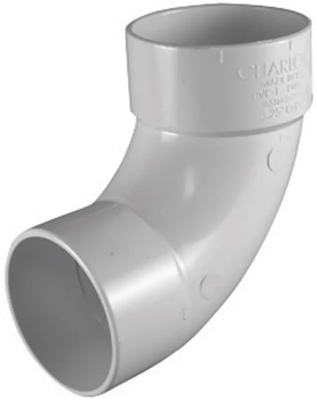 Charlotte Pipe Schedule 30 3 In. 3 In. D PVC 90 Degree Street Elbow 1 Pk