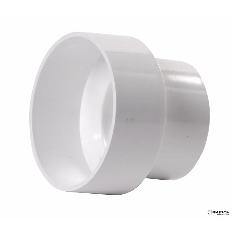 NDS Schedule 35 4 In. Hub Each X 3 In. D Hub PVC Reducing Coupling 1 Pk