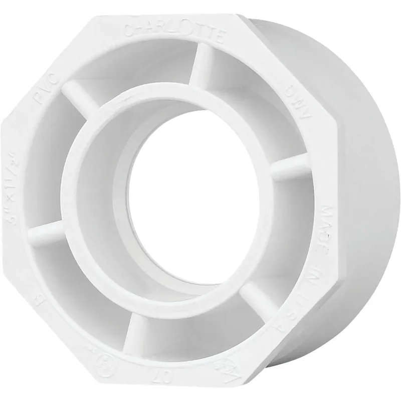 Charlotte Pipe Schedule 40 3 In. Spigot X 1-1/2 In. D Hub PVC Flush Bushing 1 Pk