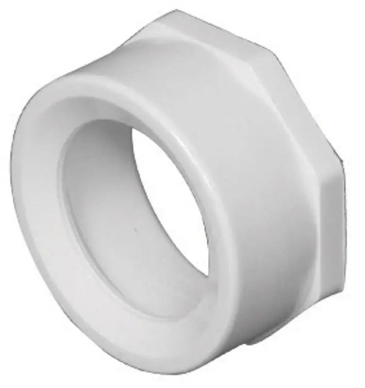 Charlotte Pipe Schedule 40 3 In. Spigot X 2 In. D Hub PVC Flush Bushing 1 Pk