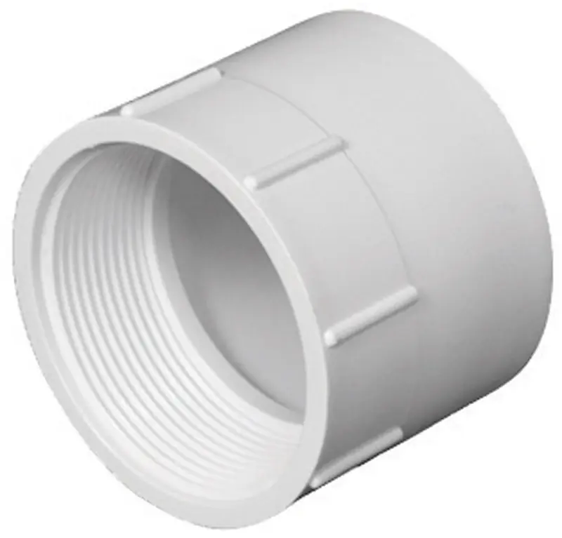 Charlotte Pipe Schedule 40 3 In. Hub X 3 In. D FPT PVC Pipe Adapter 1 Pk