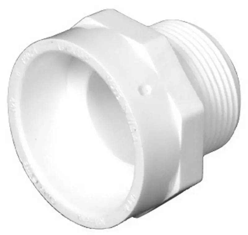 Charlotte Pipe 1-1/2 In. Hub X 1-1/4 In. D MPT PVC Pipe Adapter 1 Pk