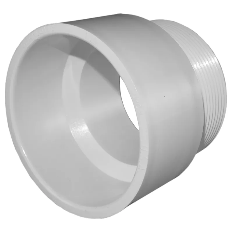Charlotte Pipe 2 In. Hub X 2 In. D MPT PVC Pipe Adapter 1 Pk