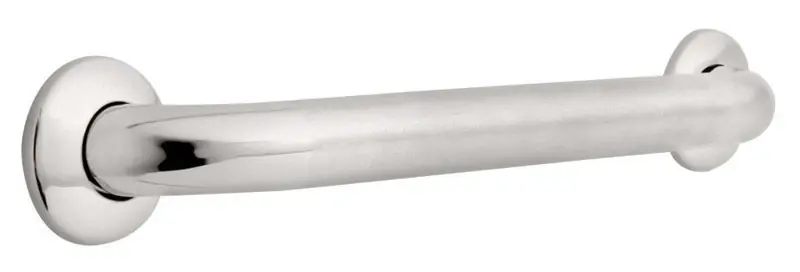 Peened Stainless Steel Grab Bar 18 In. L, 3 In. H, 1-1/2 In. W, Ada Compliant