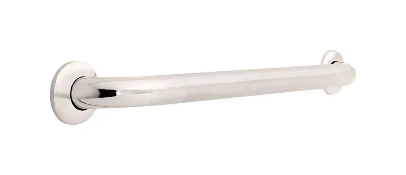 Bath Safety Grab Bar, Heavy-Duty Stainless-Steel, 24-In.