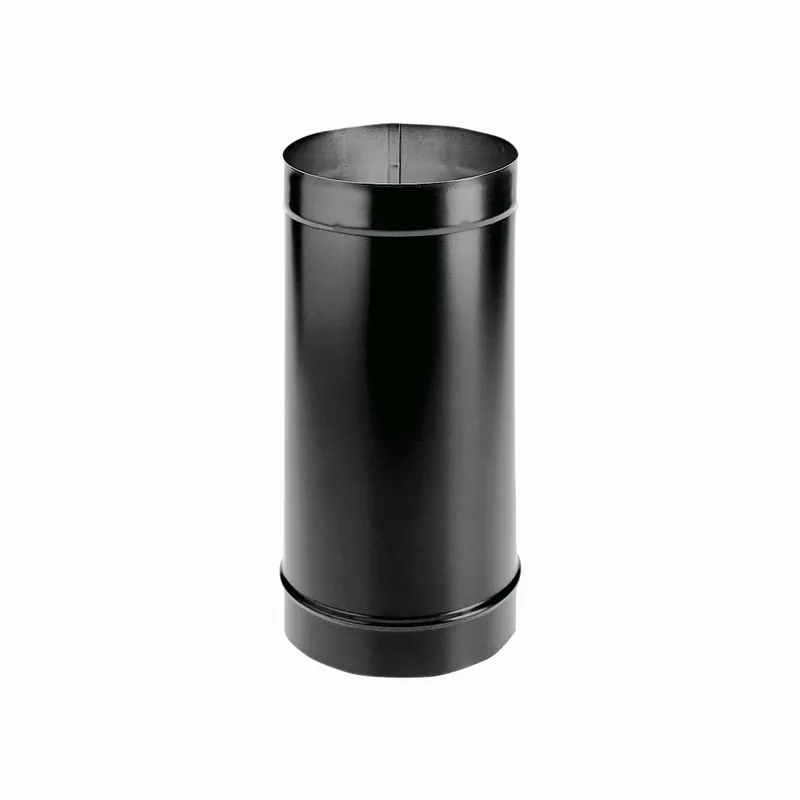 DuraBlack Wood-Stove Pipe, Black Single-Wall Stainless Steel, 6 X 24-In.