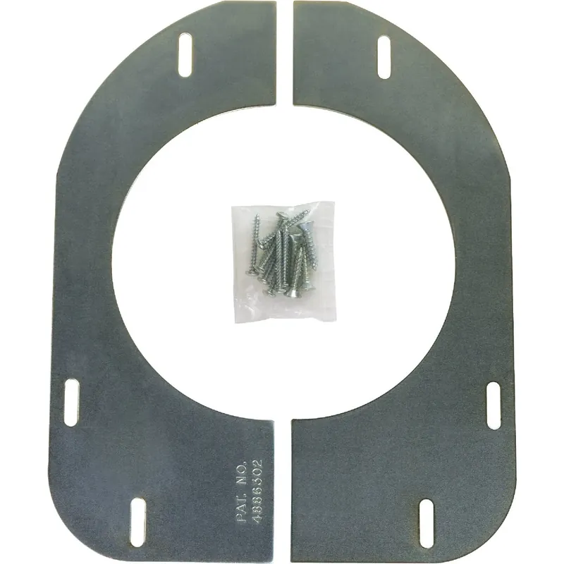 Zinc Plated Closet Support Flange - Heavy Gauge Steel, Model 490-11322
