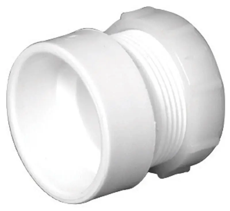 Charlotte Pipe Schedule 40 1-1/2 In. Hub X 1-1/2 In. D Slip PVC Pipe Adapter 1 Pk